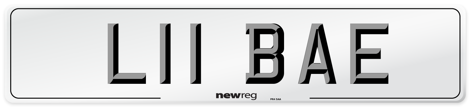L11 BAE Number Plate from New Reg